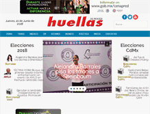 Tablet Screenshot of huellas.mx